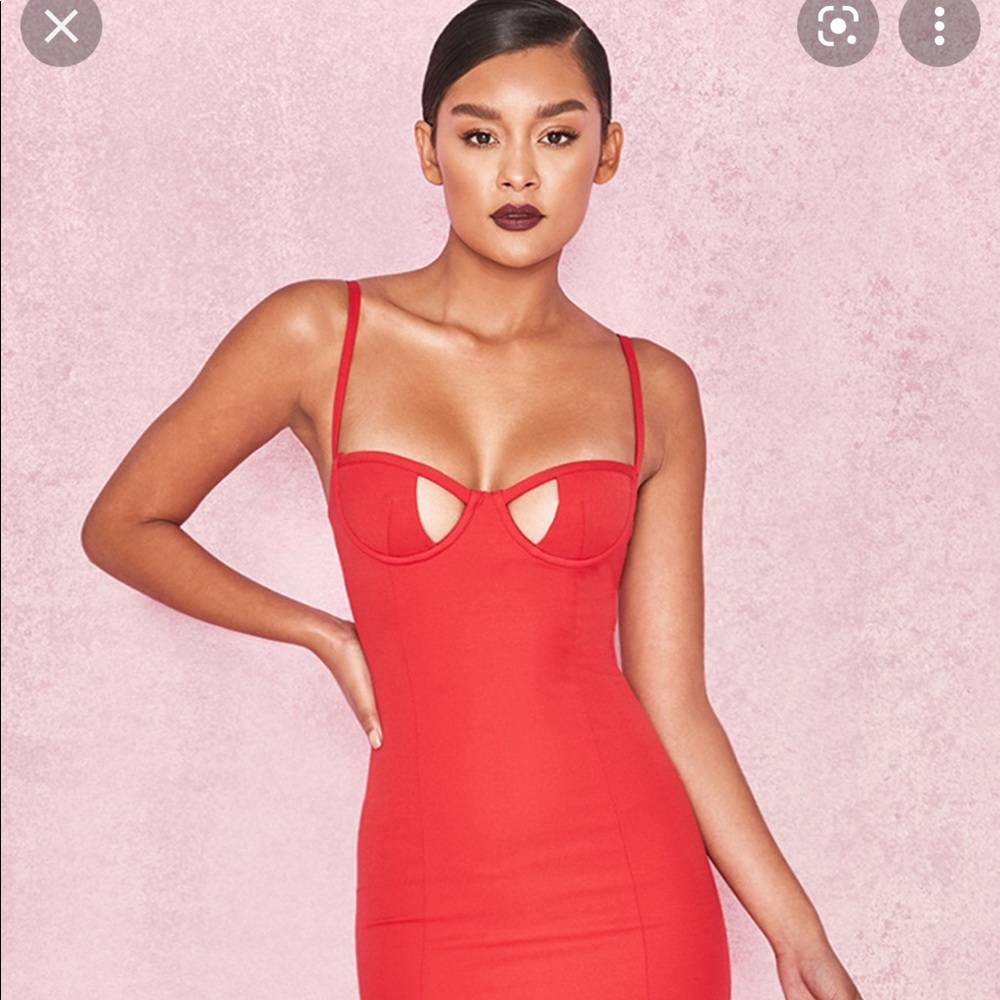 House of CB Red bodycon dress, NWT, Size Small